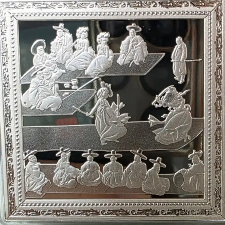[BUNJANG] 2026 Samoa Shin Yun-bok Twin Sword Dance Color and Monochrome Silver Coins / 2026년 사모아 신윤복 쌍검대무 색채 은화