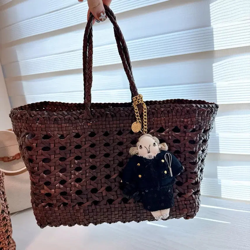 [BUNJANG] Dragon Bag Caneage Bucket Small Dark Brown / 드래곤백 캐니지버킷 스몰 다크브라운+드래곤정품이너백+백앤센스이너백