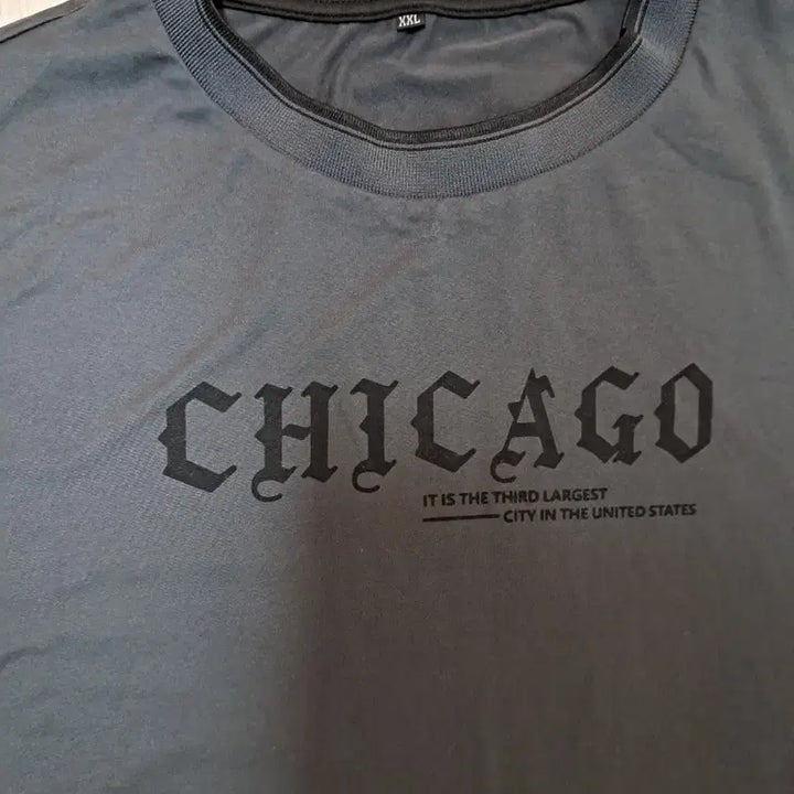[BUNJANG] XXL Chicago Graphic Short Sleeve T-Shirt / XXL 시카고 그래픽 반팔 티셔츠