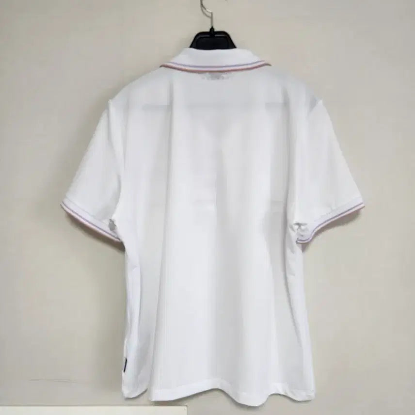 [BUNJANG] Wolsey White Short Sleeve Polo T-Shirt / Wolsey 흰색 반팔 폴로 티셔츠