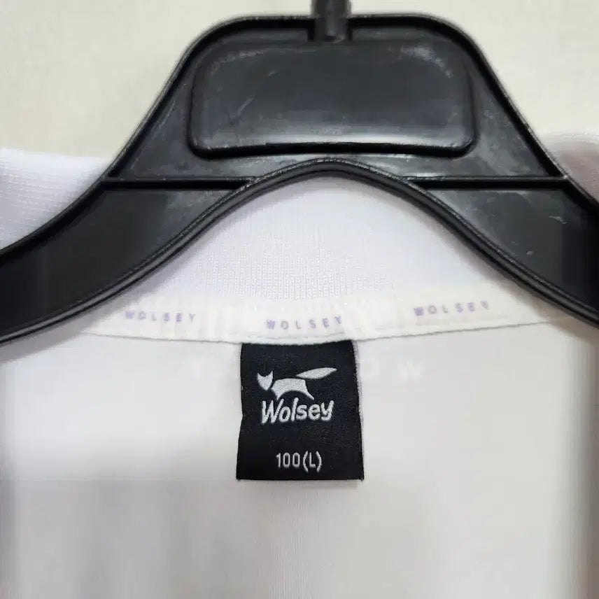 [BUNJANG] Wolsey White Short Sleeve Polo T-Shirt / Wolsey 흰색 반팔 폴로 티셔츠