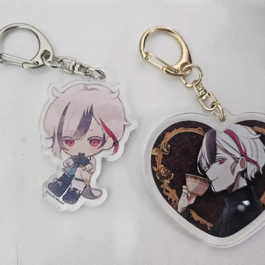[BUNJANG] Akunehro Verian Kureian Acrylic Coaster &amp; Keyring Set / 아쿠네코 베리언 클라이안 아크릴 코스터, 키링