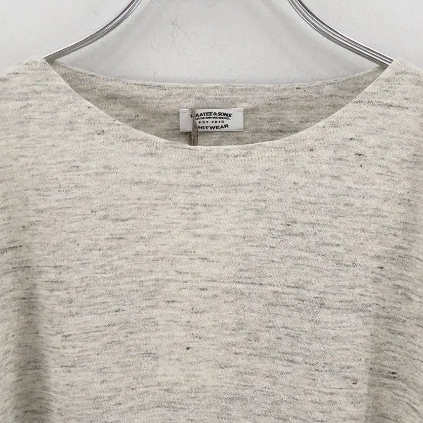 [BUNJANG] Mati &amp; Sons Linen Boat Tee (Gray) / [3] 26ss 마티앤선즈 린넨 보트 티
