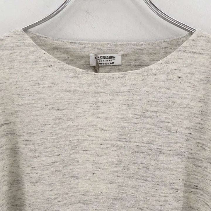 [BUNJANG] Mati &amp; Sons Linen Boat Tee (Gray) / [3] 26ss 마티앤선즈 린넨 보트 티