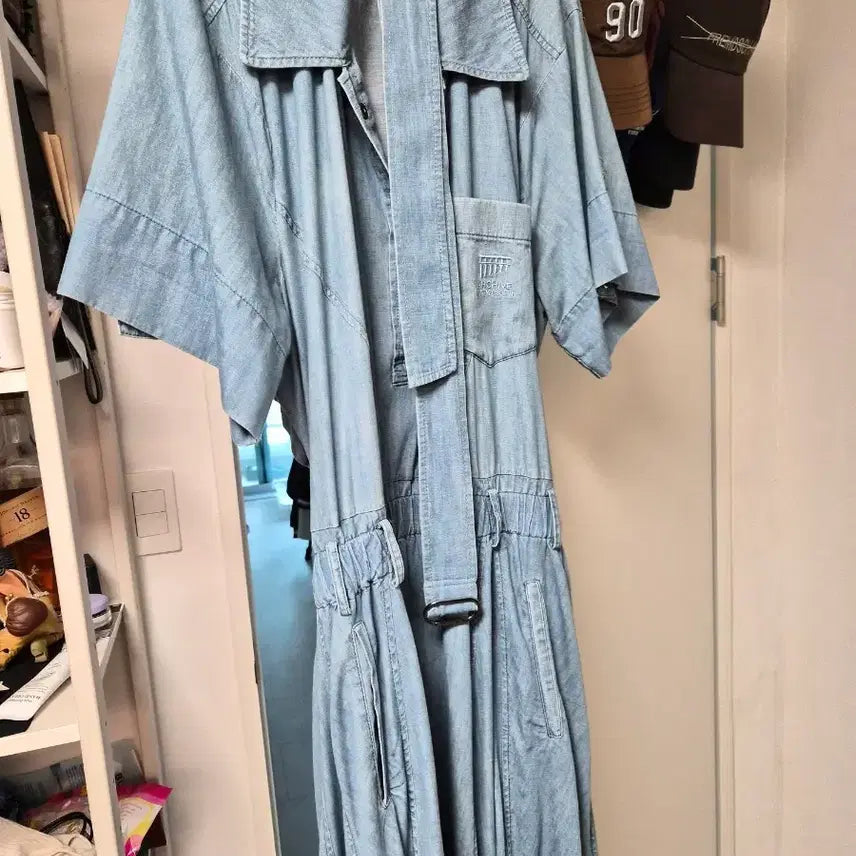 [BUNJANG] System Denim Long Dress / 시스템 데님 롱 원피스