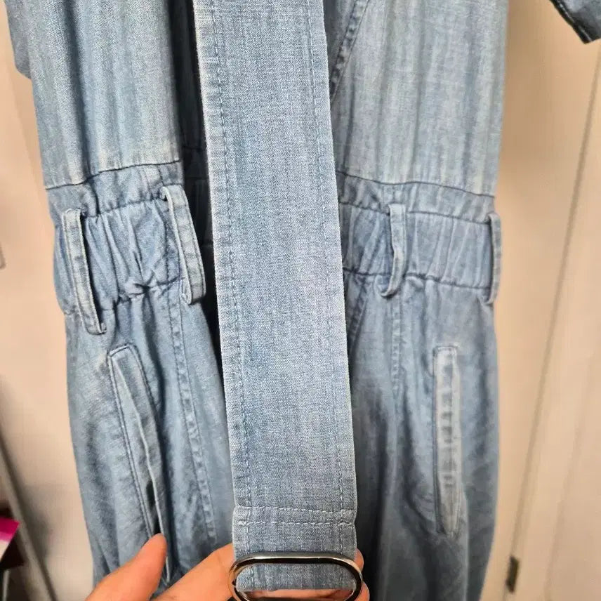 [BUNJANG] System Denim Long Dress / 시스템 데님 롱 원피스