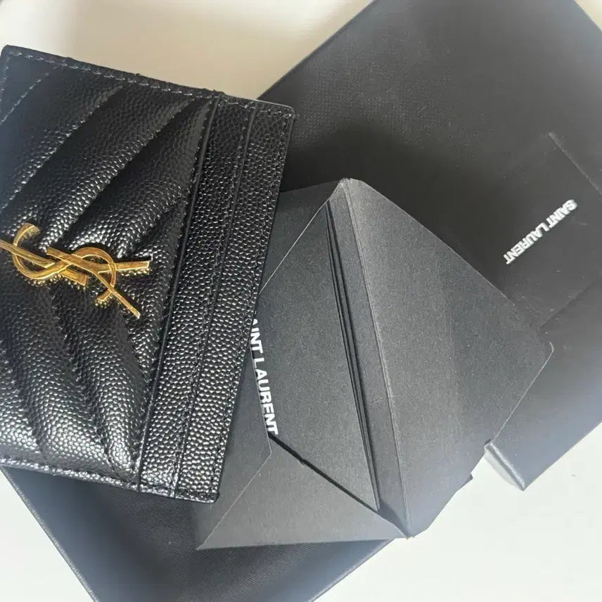 [BUNJANG] Saint Laurent Monogramme Card Holder Gilt / 생로랑 카드지갑 금장