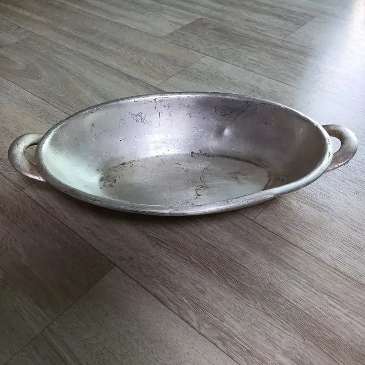 [BUNJANG] US Navy Silverplate Trays (Set of 2) / 미해군 실버플레이트2점