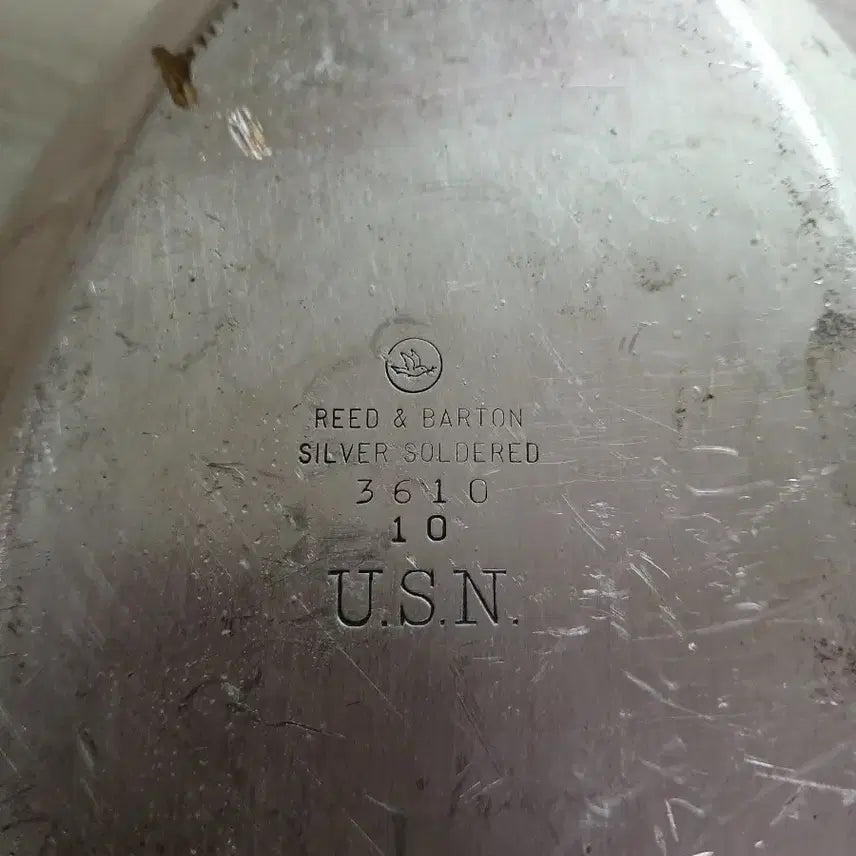[BUNJANG] US Navy Silverplate Trays (Set of 2) / 미해군 실버플레이트2점