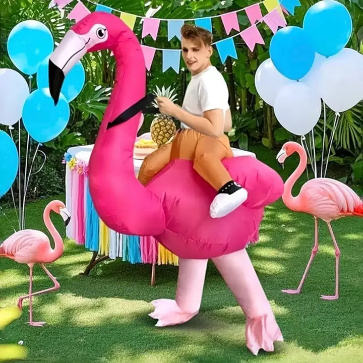 [BUNJANG] Flamingo Air Suit Costume / 졸업사진 - 플라밍고 에어슈트