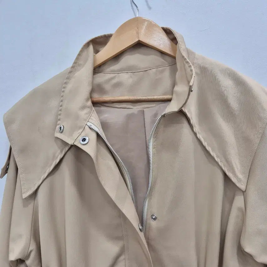 [BUNJANG] Beige Collar Neck Jacket / 베이지색 칼라넥 여성 자켓