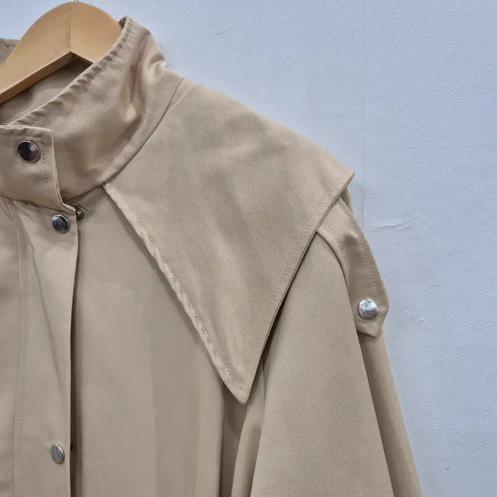 [BUNJANG] Beige Collar Neck Jacket / 베이지색 칼라넥 여성 자켓