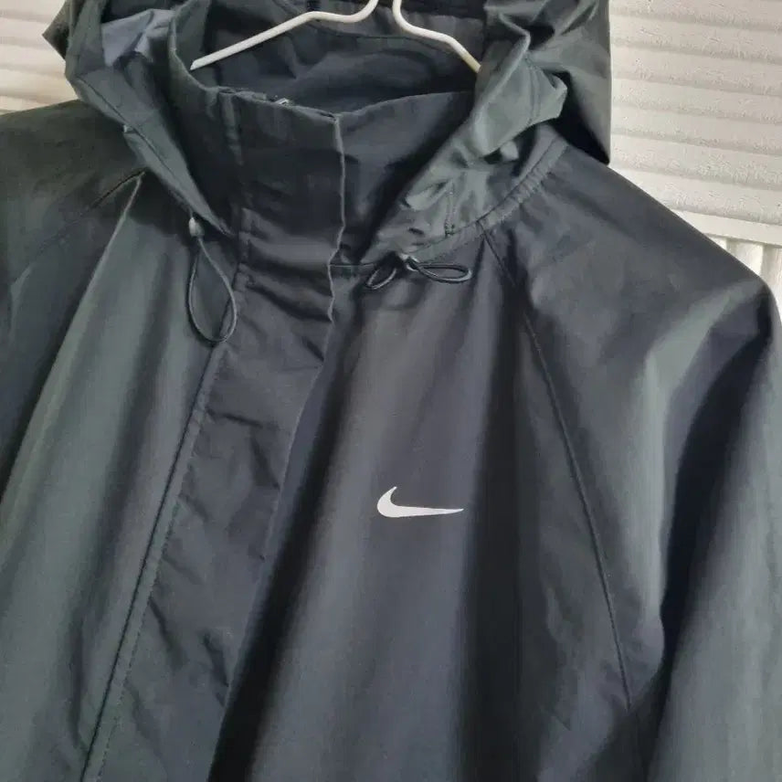 [BUNJANG] Nike Hooded Windbreaker Jacket Black Size 100 / 나이키 후드 바람막이 자켓 블랙 사이즈100