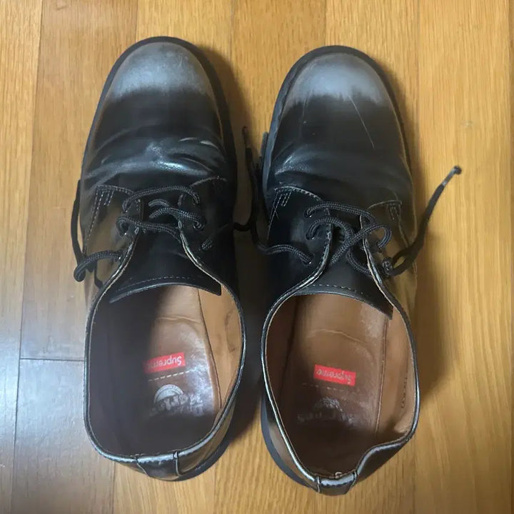 [BUNJANG] Supreme x Dr. Martens 1461 Grey Silver Shoes / [280] 슈프림 닥터마틴 1461 그레이 실버