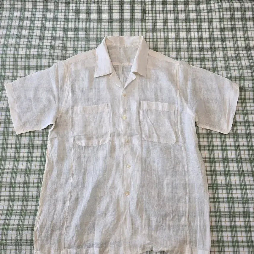 [BUNJANG] White Ramie Shirt Size 100 / 2ㅡ모시  셔츠ㅡ100