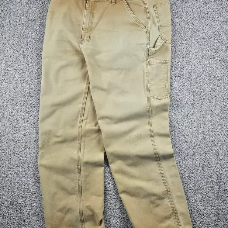[BUNJANG] Carhartt Duck Canvas Single Knee Carpenter Pants Brown 36x32 / 칼하트 덕캔버스 싱글니 카펜터 팬츠 ( 36X32 ) / 12111
