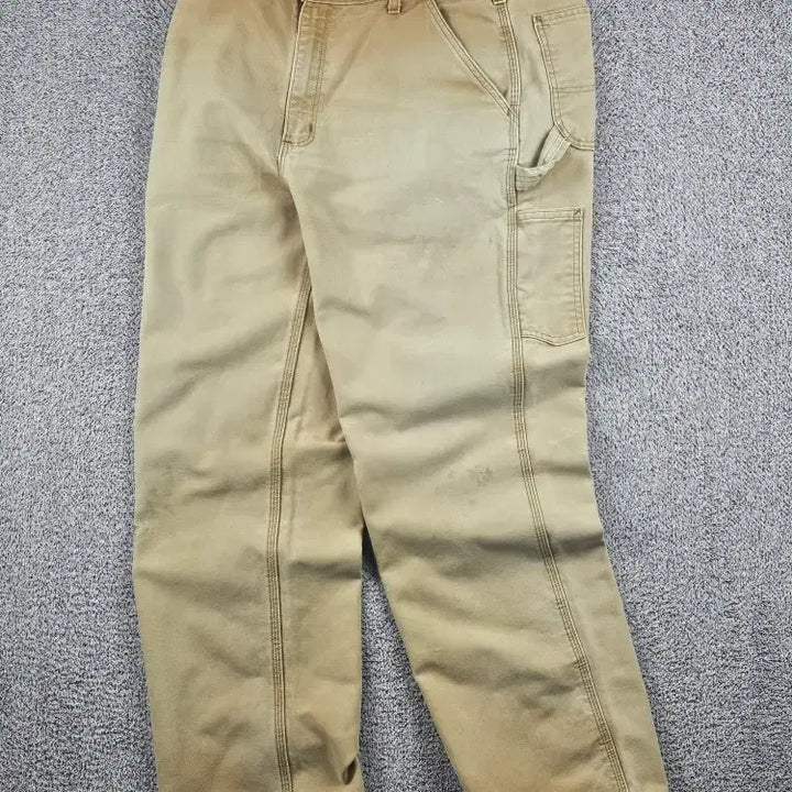 [BUNJANG] Carhartt Duck Canvas Single Knee Carpenter Pants Brown 36x32 / 칼하트 덕캔버스 싱글니 카펜터 팬츠 ( 36X32 ) / 12111