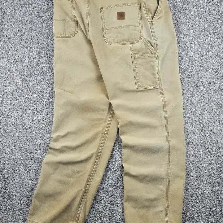 [BUNJANG] Carhartt Duck Canvas Single Knee Carpenter Pants Brown 36x32 / 칼하트 덕캔버스 싱글니 카펜터 팬츠 ( 36X32 ) / 12111