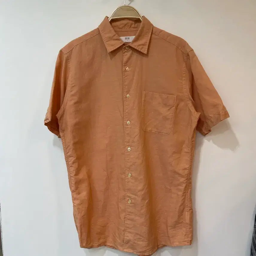 [BUNJANG] Uniqlo Linen Short Sleeve Shirt - Size M / 유니클로 린넨 반팔 셔츠 M