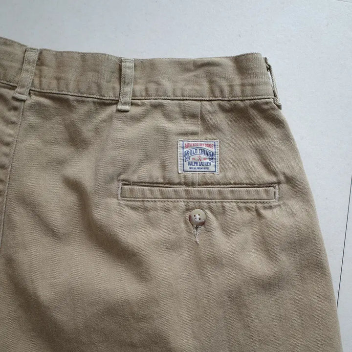 [BUNJANG] Polo Ralph Lauren 90s Made in USA Authentic Chino Shorts / 90s 폴로 랄프로렌 MADE IN USA 어센틱 사각탭 치노 반바지