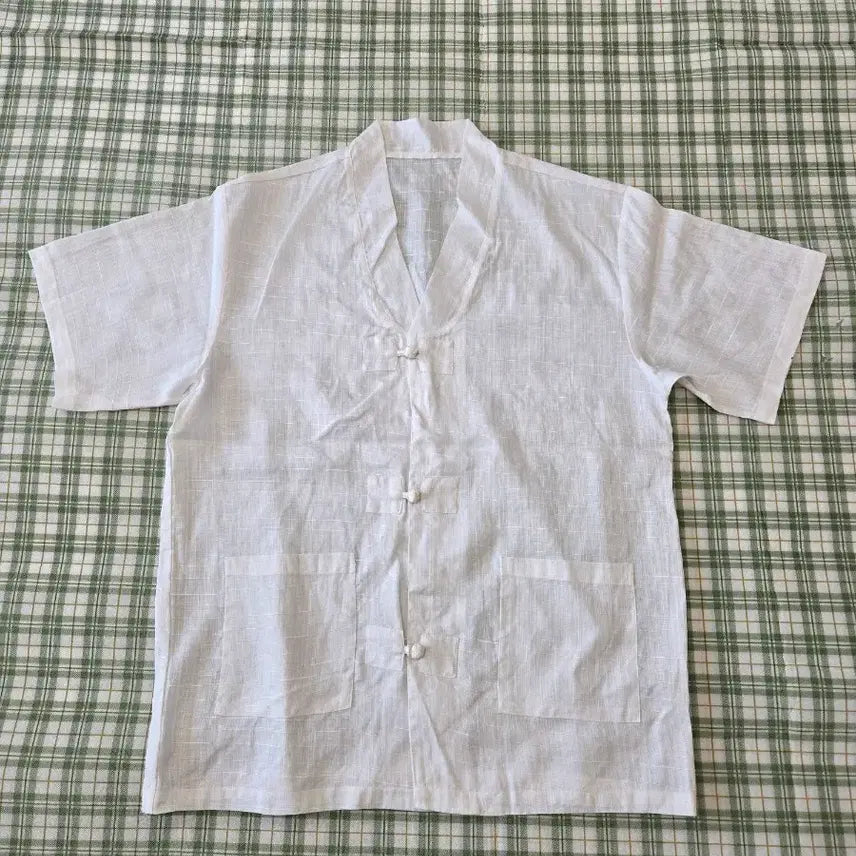 [BUNJANG] White Linen Modified Jeogori (Size 100) / 2ㅡ마 개량저고리  ㅡ100
