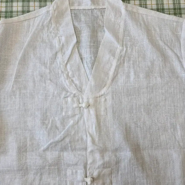 [BUNJANG] White Linen Modified Jeogori (Size 100) / 2ㅡ마 개량저고리  ㅡ100