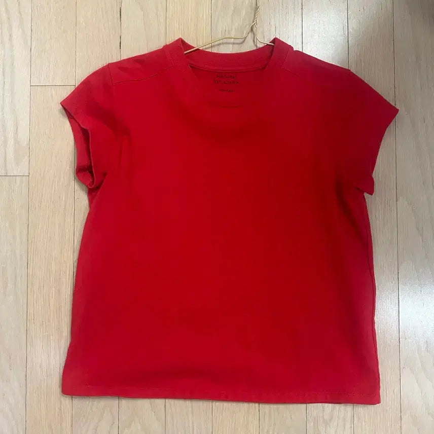 [BUNJANG] Mundal Eve Cotton T-Shirt Red / 문달 eve cotton t shirt 레드