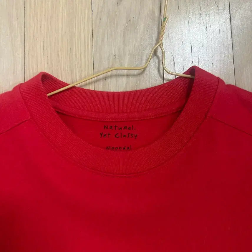 [BUNJANG] Mundal Eve Cotton T-Shirt Red / 문달 eve cotton t shirt 레드