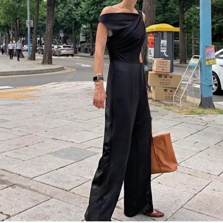 [BUNJANG] Kamepoun Black Jumpsuit (Size S) / 새상품 케임어폰 블랙 점프수트