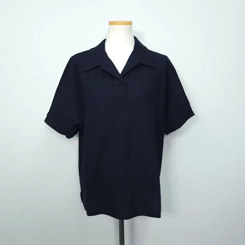 [BUNJANG] Esselia Cotton Short-Sleeve Collar T-Shirt / 에셀리아 새상품 반팔 카라 티셔츠 코튼 66