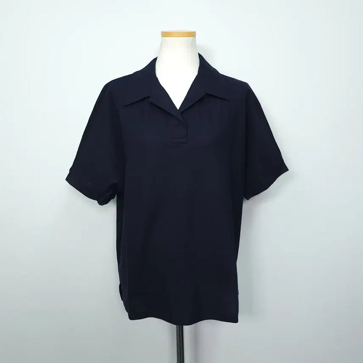[BUNJANG] Esselia Cotton Short-Sleeve Collar T-Shirt / 에셀리아 새상품 반팔 카라 티셔츠 코튼 66