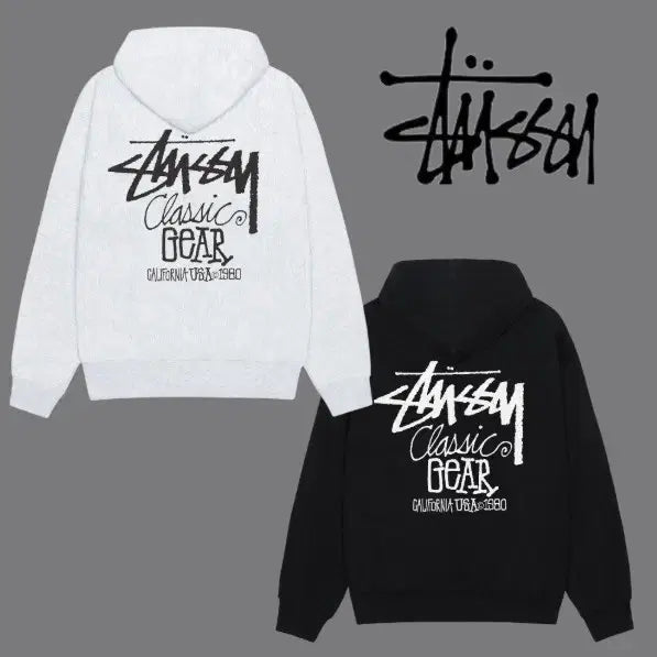 [BUNJANG] Stussy Classic Gear Hoodie / 스투시 클래식기어 후드티