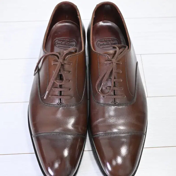 [BUNJANG] Crockett &amp; Jones Brown Leather Oxford Shoes / 크로켓앤존스 브라운 남성 구두