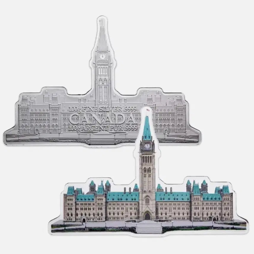 [BUNJANG] Canada Parliament Building 100g 99.99% Silver Coin / 2028 캐나다 국회의사당 은화/컬러 100g 9999% 실버
