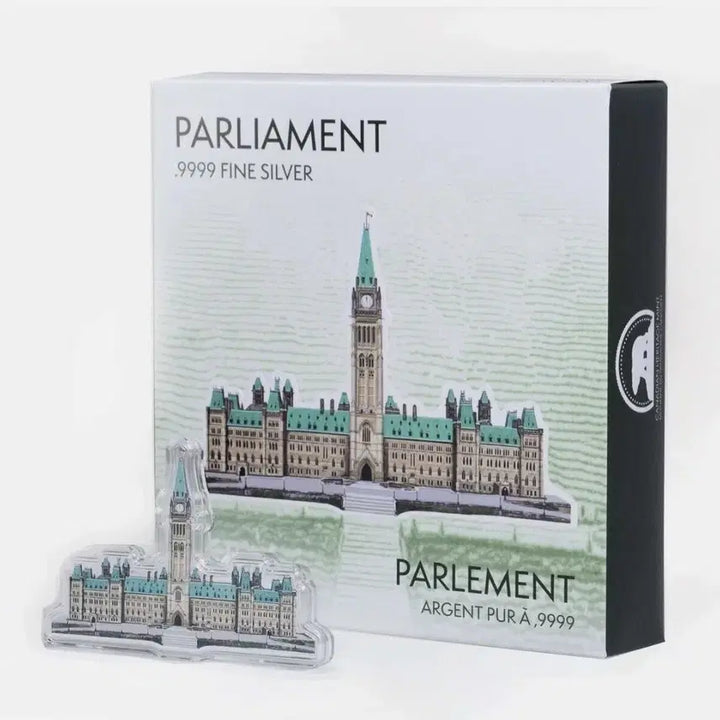 [BUNJANG] Canada Parliament Building 100g 99.99% Silver Coin / 2028 캐나다 국회의사당 은화/컬러 100g 9999% 실버