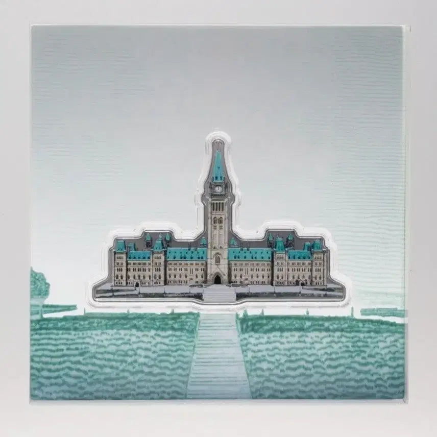 [BUNJANG] Canada Parliament Building 100g 99.99% Silver Coin / 2028 캐나다 국회의사당 은화/컬러 100g 9999% 실버