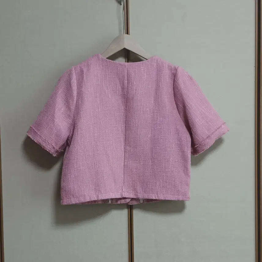 [BUNJANG] Tweed Short Sleeve Jacket / 트위드 반팔 자켓