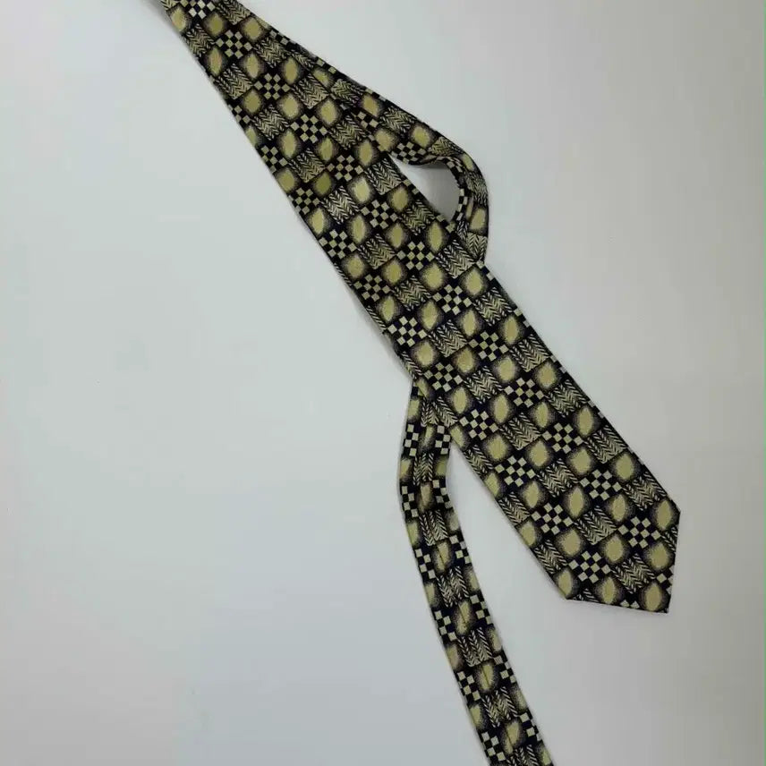 [BUNJANG] Givenchy Monsieur Geometric Pattern Silk Tie / 지방시 무슈 기하학 패턴 실크 넥타이