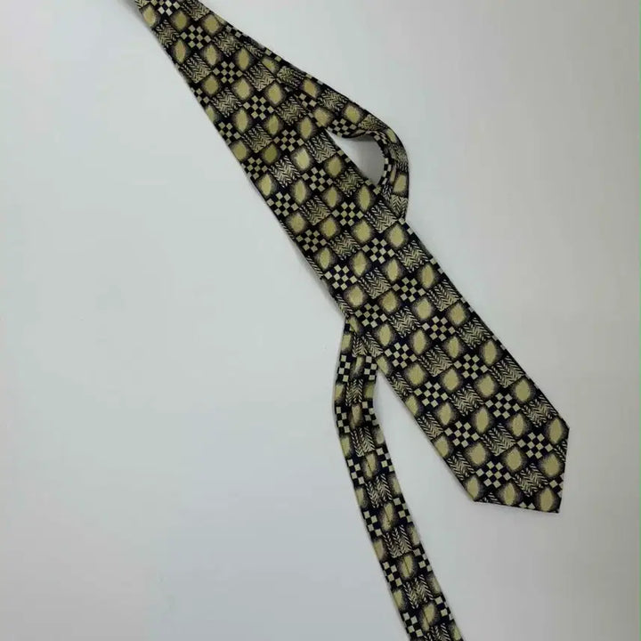 [BUNJANG] Givenchy Monsieur Geometric Pattern Silk Tie / 지방시 무슈 기하학 패턴 실크 넥타이