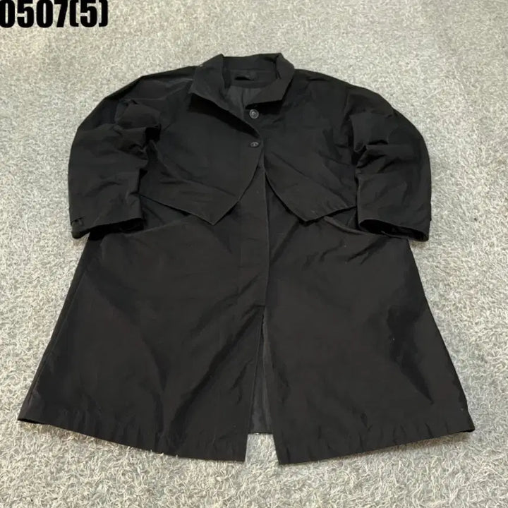 [BUNJANG] Bymin Black Trench Coat / 바이민 블랙 트렌치코트