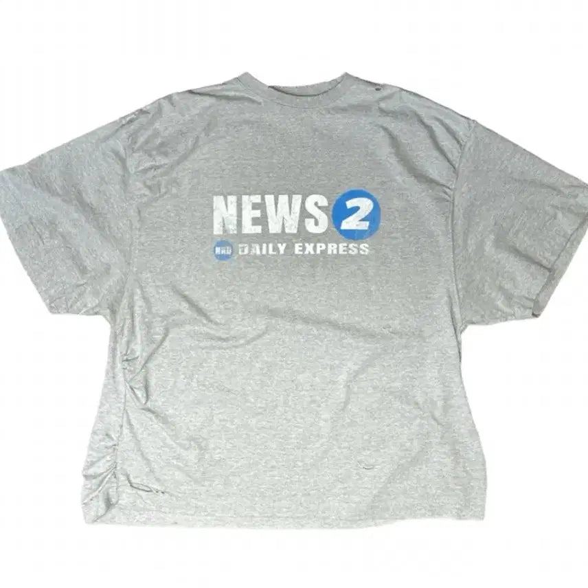 [BUNJANG] Nononode Perking News T-Shirt / [2] 논노드 퍼커링 뉴스 티셔츠
