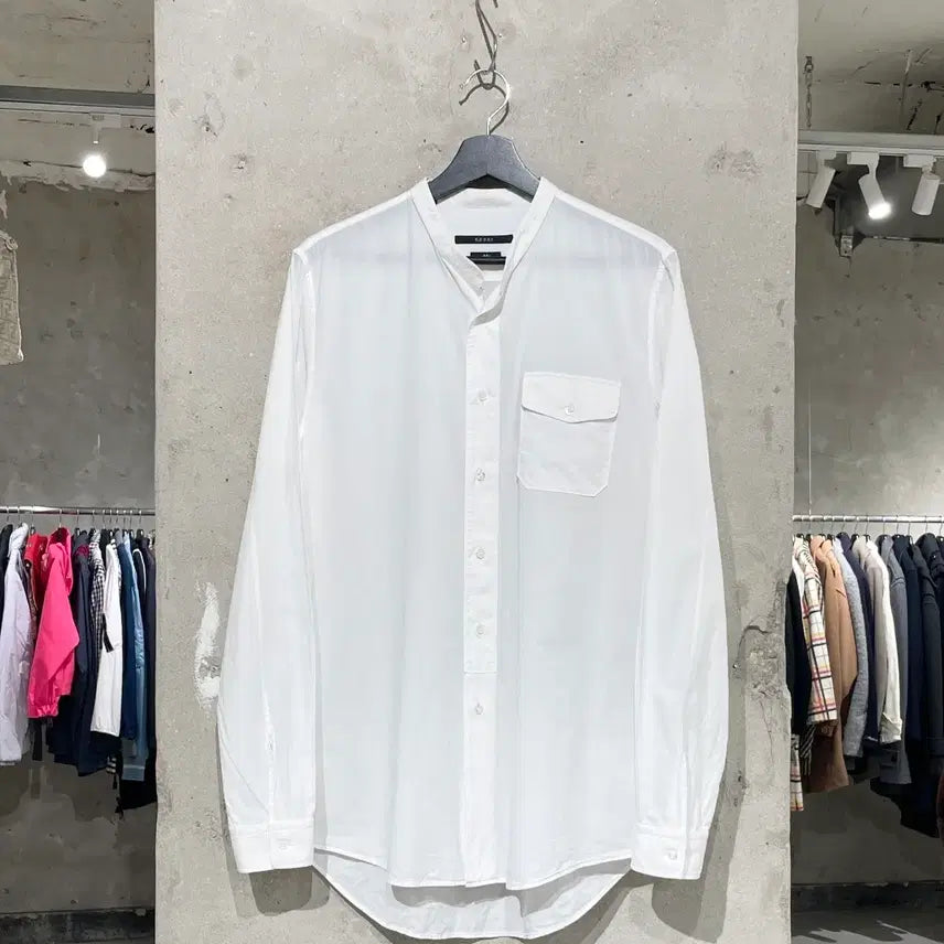 [BUNJANG] Gucci White Duke Single Pocket Soft Cotton Shirt / 구찌 화이트 듀크 싱글 포켓 소프트 코튼 셔츠