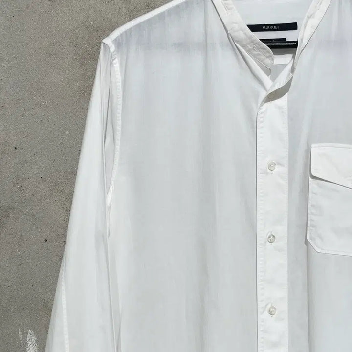 [BUNJANG] Gucci White Duke Single Pocket Soft Cotton Shirt / 구찌 화이트 듀크 싱글 포켓 소프트 코튼 셔츠