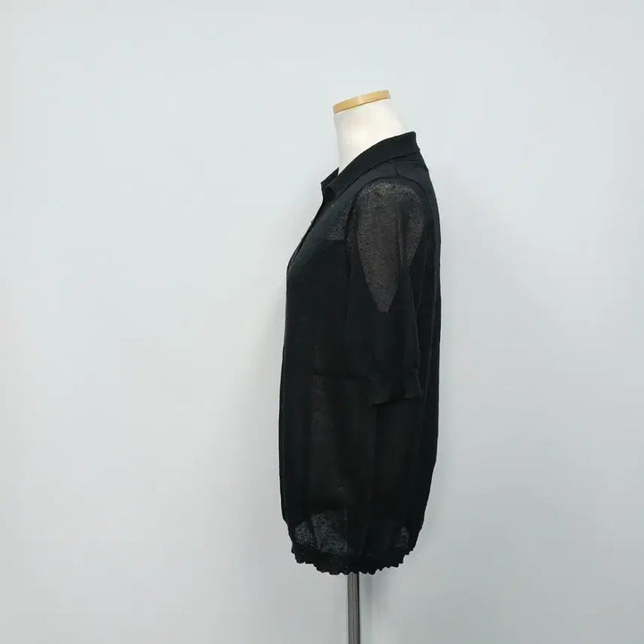 [BUNJANG] Edge My Half-Sleeve Polo Knit 55 / 엣지 마 반팔 카라 니트 55