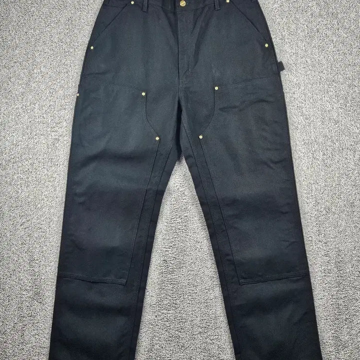 [BUNJANG] Carhartt Duck Canvas Double Knee Carpenter Pants Black 36x34 / 칼하트 덕캔버스 더블니 카펜터 팬츠 ( 36X34 ) / 12112