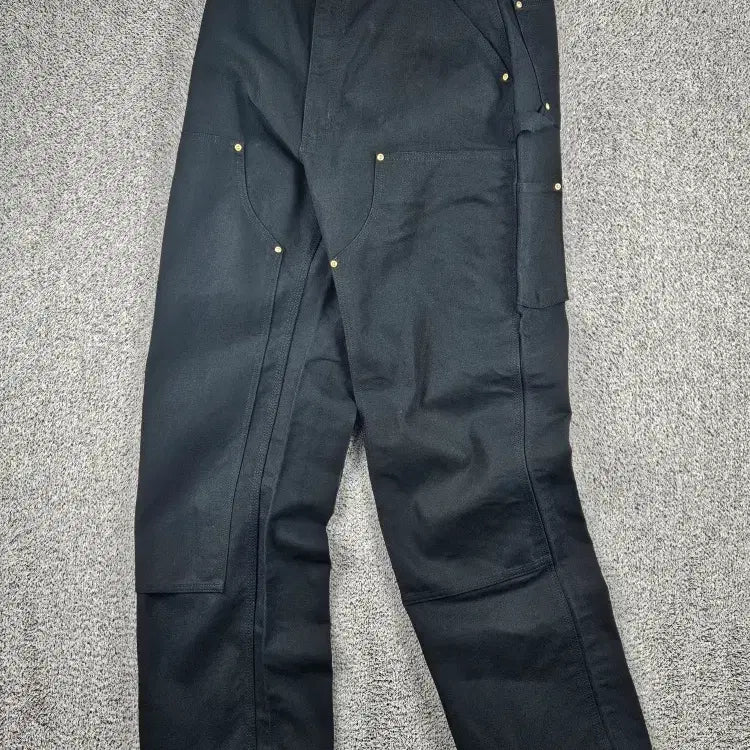 [BUNJANG] Carhartt Duck Canvas Double Knee Carpenter Pants Black 36x34 / 칼하트 덕캔버스 더블니 카펜터 팬츠 ( 36X34 ) / 12112