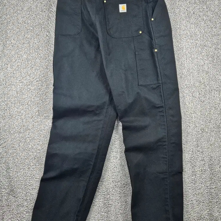 [BUNJANG] Carhartt Duck Canvas Double Knee Carpenter Pants Black 36x34 / 칼하트 덕캔버스 더블니 카펜터 팬츠 ( 36X34 ) / 12112