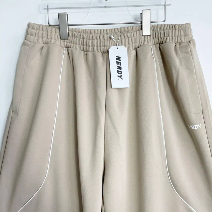 [BUNJANG] NERDY Racing Track Pants Beige L / F1 널디(NERDY) 새상품 레이싱 트랙 팬츠 베이지 L사이즈