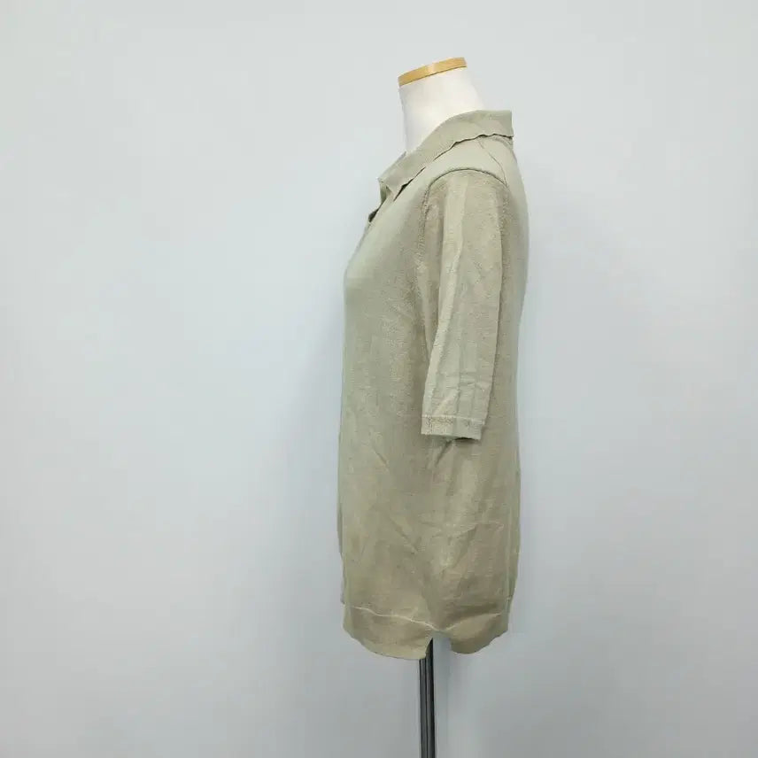 [BUNJANG] Casual 21SS Half Sleeve Polo Knit T-Shirt / 캐주얼 21SS 마 반팔 카라 니트 66