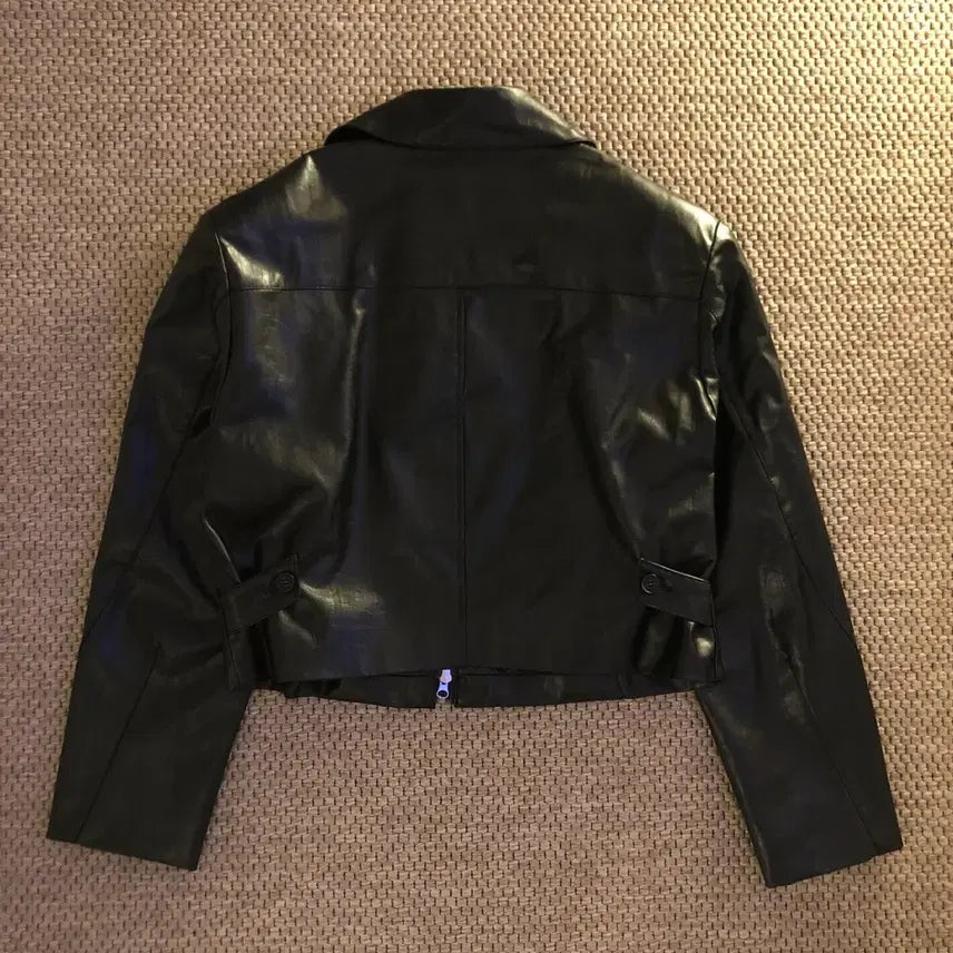 [BUNJANG] Anotherleon Leather Cropped Jacket / Anotherleon 레더 크롭 자켓